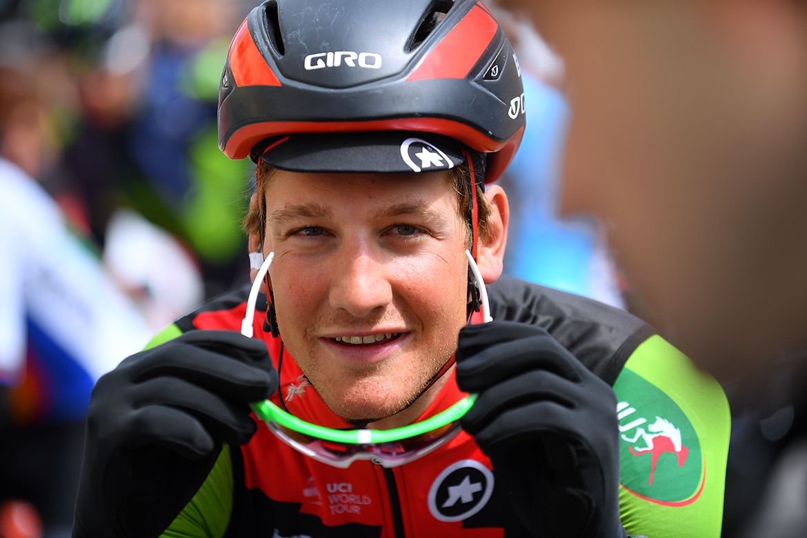 Stage 2 winner Stefan K&uuml;ng on the day after his victory at the Tour de Romandie