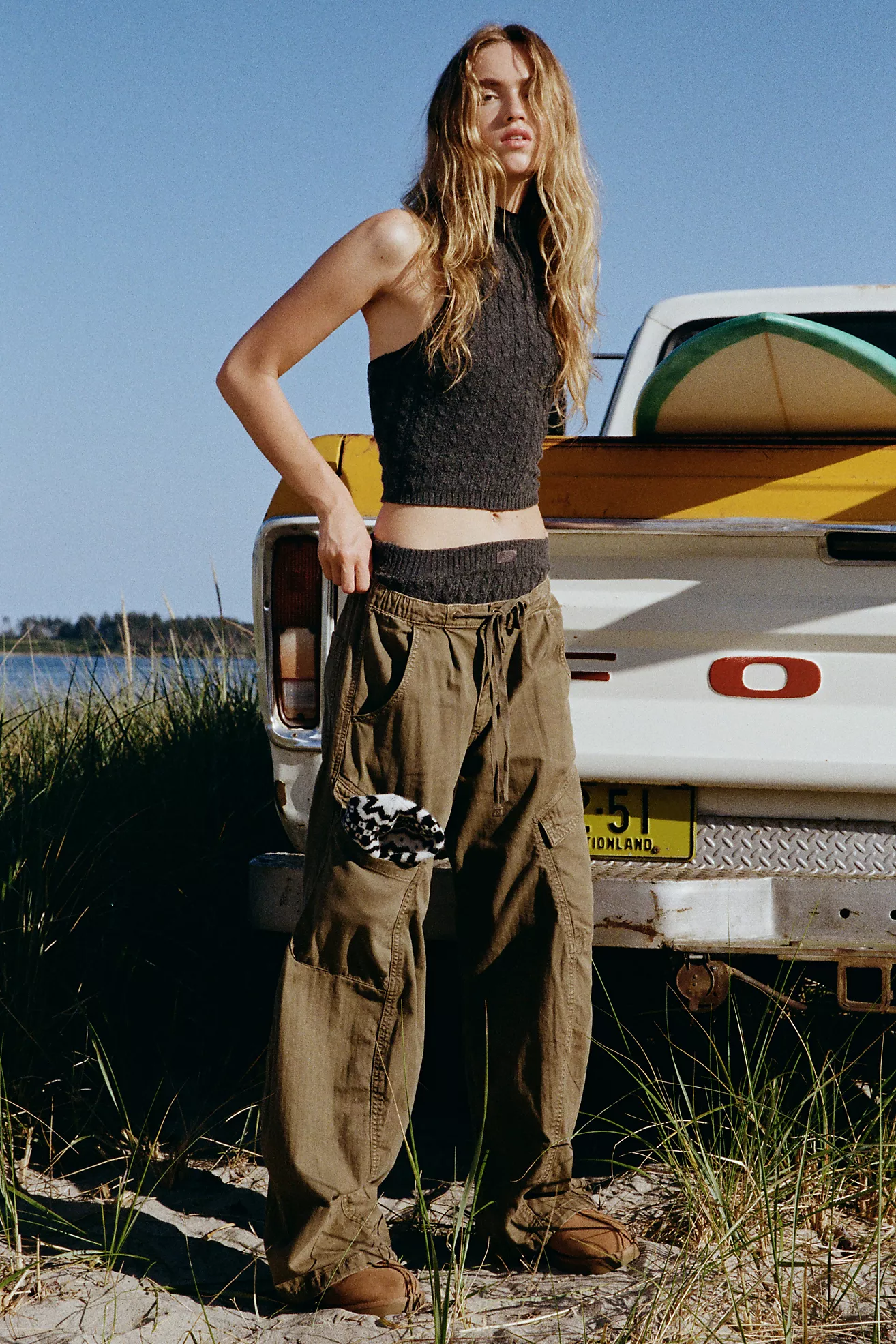 Bdg Station Cocoon Baggy Barrel Leg Cargo Pant