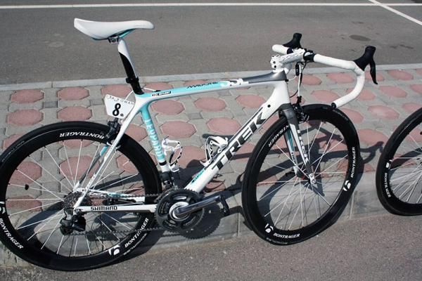Wouter Weylandt's Trek team bike.