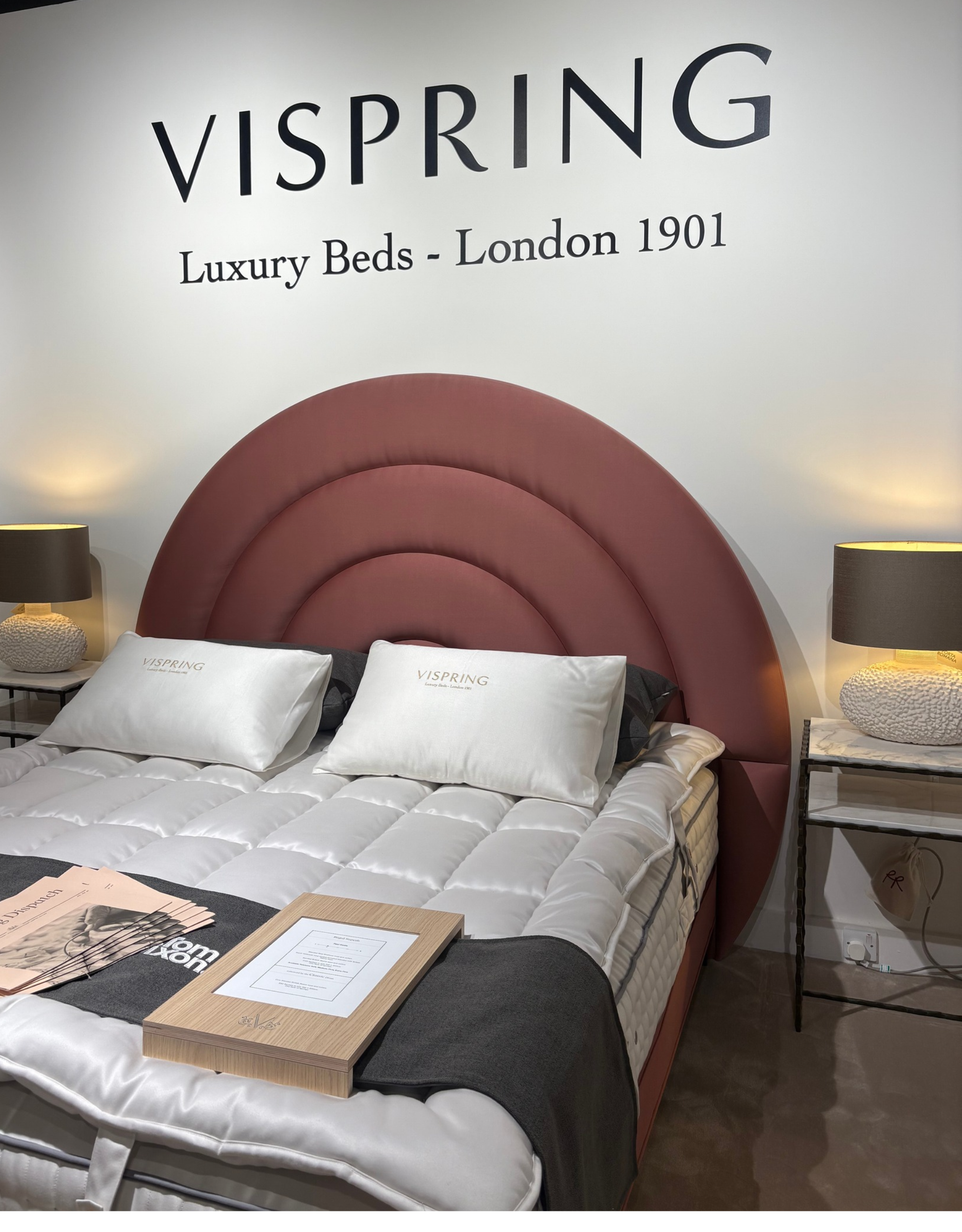 Tom Dixon rainbow bed for Vispring