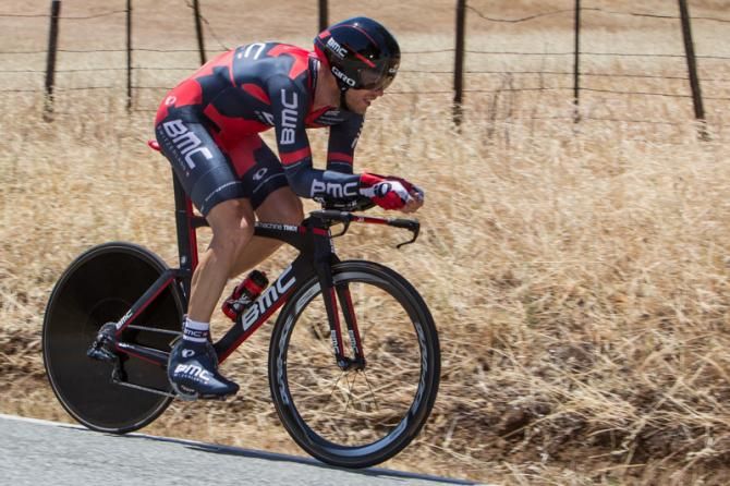 Thor Hushovd (BMC) gets out onto the TT course
