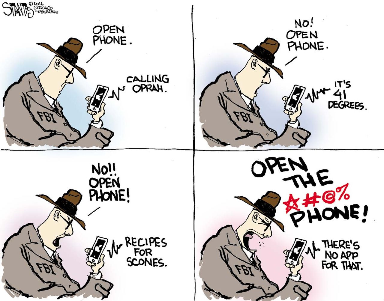 Editorial Cartoon U.S. Apple FBI