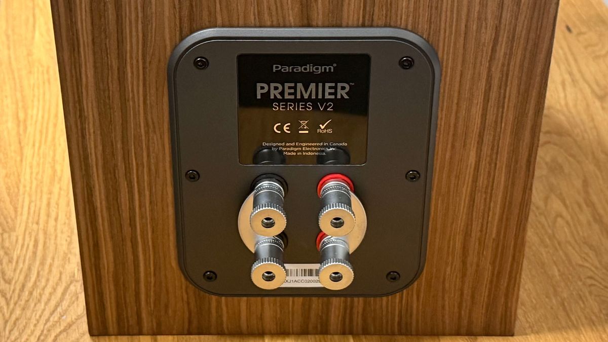 A photograph of a speaker from the Paradigm Premier v2 5.1 package