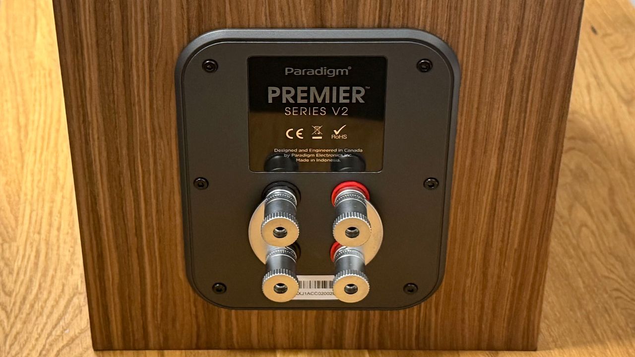 A photograph of a speaker from the Paradigm Premier v2 5.1 package