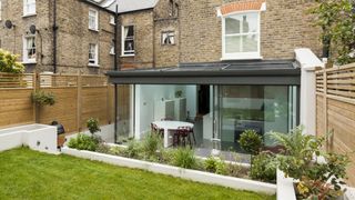 a wrap around extension to a london home