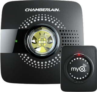 Chamberlain MyQ Smart Garage Hub on a white background