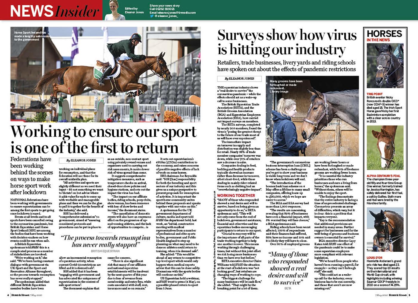 News spread 7 May