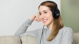 Girl with headphones