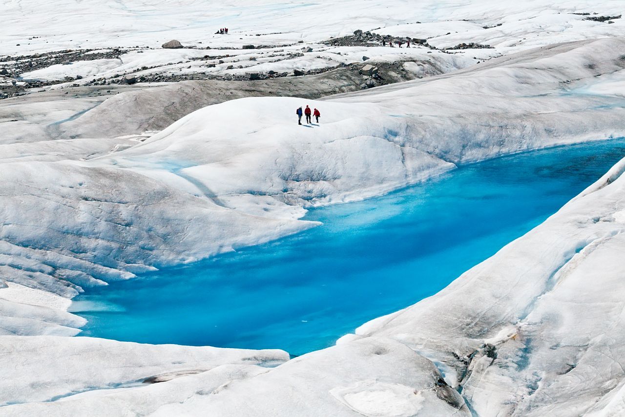 The Mendenhall Glacier in Juneau.