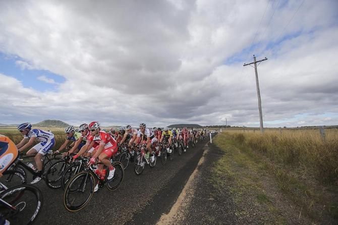 The peloton in action during Stage 4 of the Tour of Toowoomba