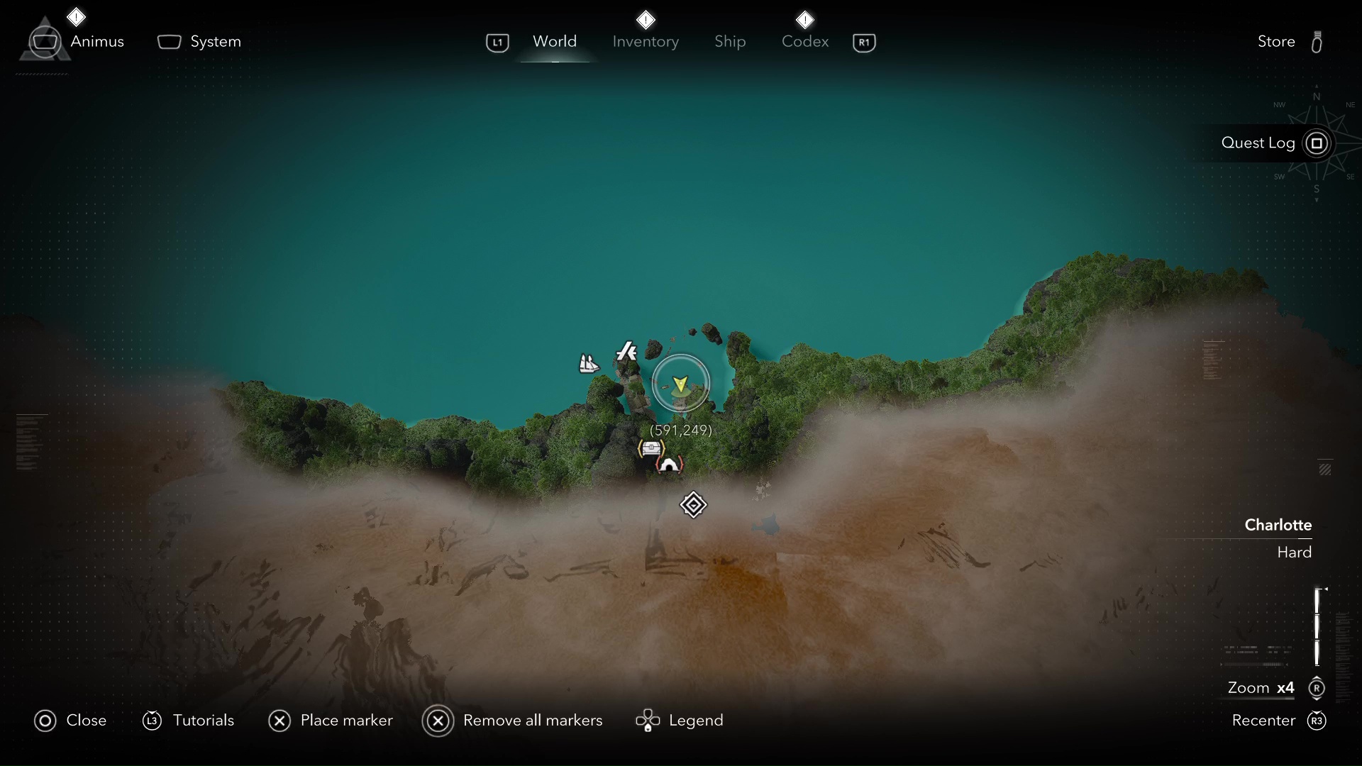 Black Flag Resynced Blackbeard Treasure Map