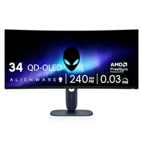 Alienware AW3425DW 34-inch  QD-OLED Curved Gaming Monitor