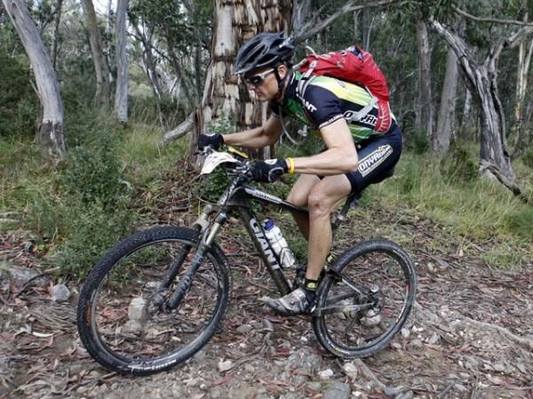 35-39 Men 2010 World Solo 24Hr age-group Champion , Jason McAvoy, during a 7 day stage race in the Australian bush (2011 Terra Australis)