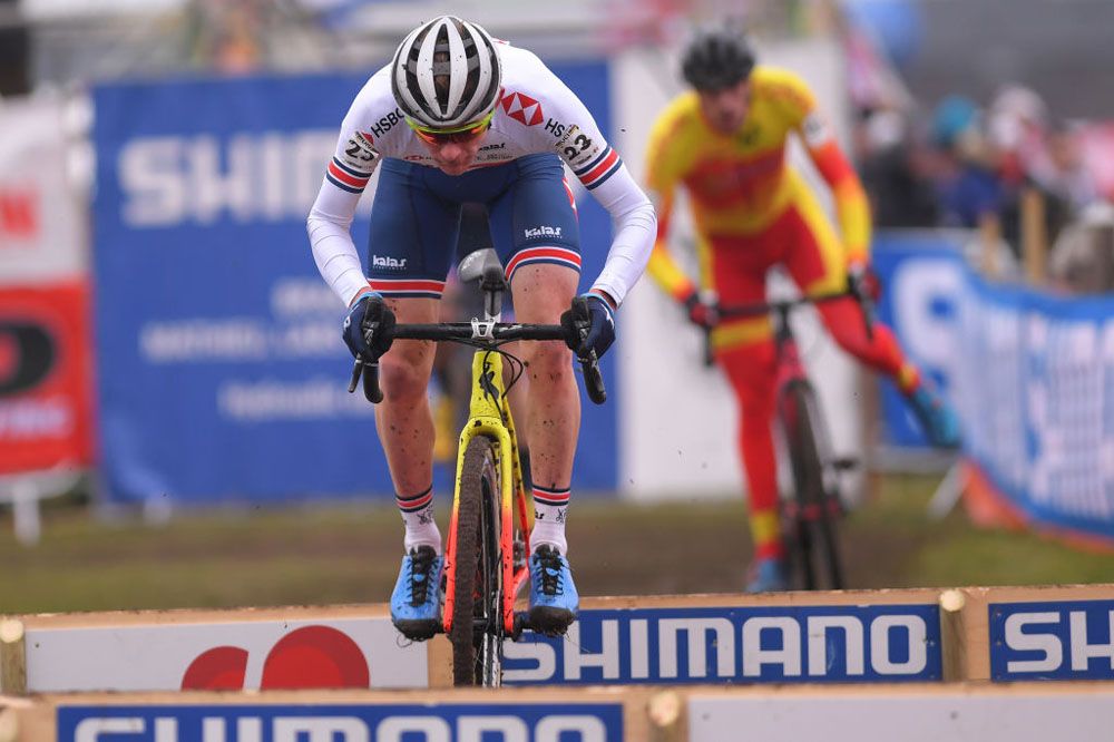 Thomas Pidcock (Great Britain) leads the way