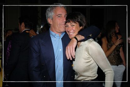 a close up of Ghislaine Maxwell with Jeffrey Epstein