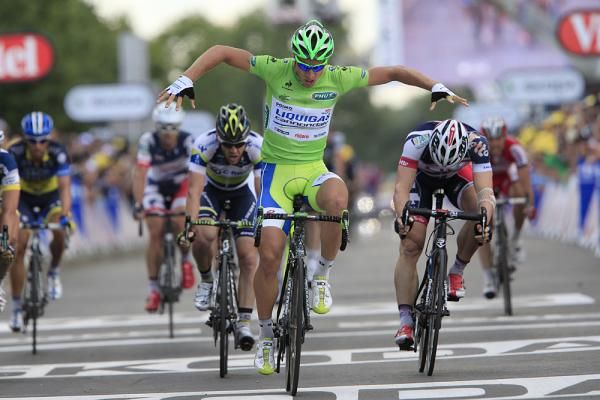 Peter Sagan (Liquigas-Cannondale) wins in Metz over Andre Greipel