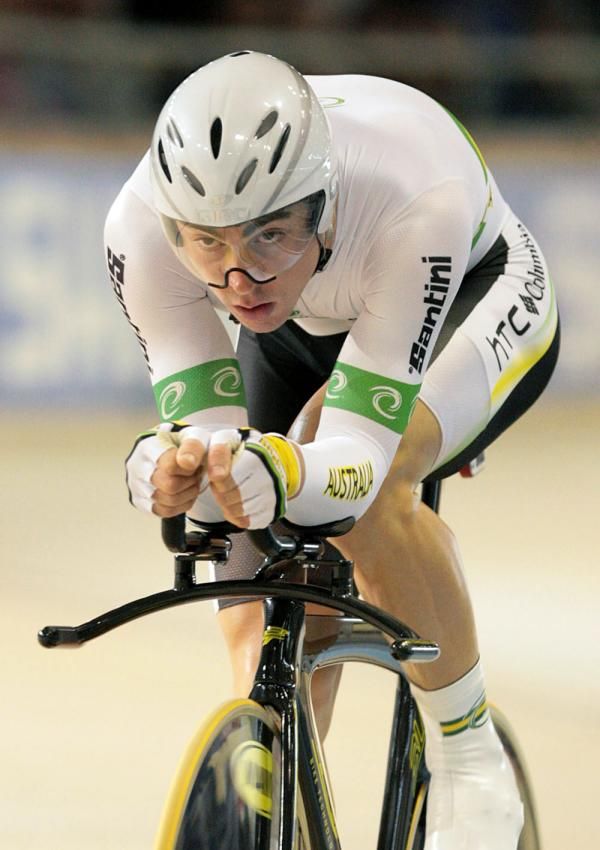 Leigh Howard (Australia) in the 3,000m pursuit for the men's omnium