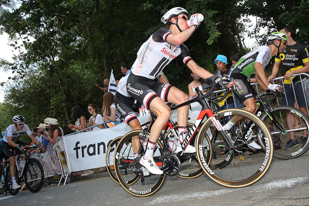Team Sunweb's Chad Haga competes in stage 5 at the tour de France