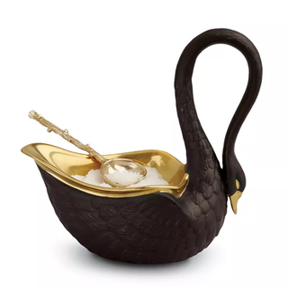 swan serving bowl