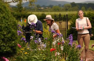 Filming an NGS garden for Land of Hope and Glory