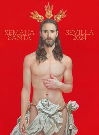 A poster promoting Semana Santa in Seville
