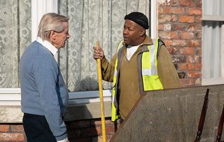 Ed clears the contents of No.3 into a skip