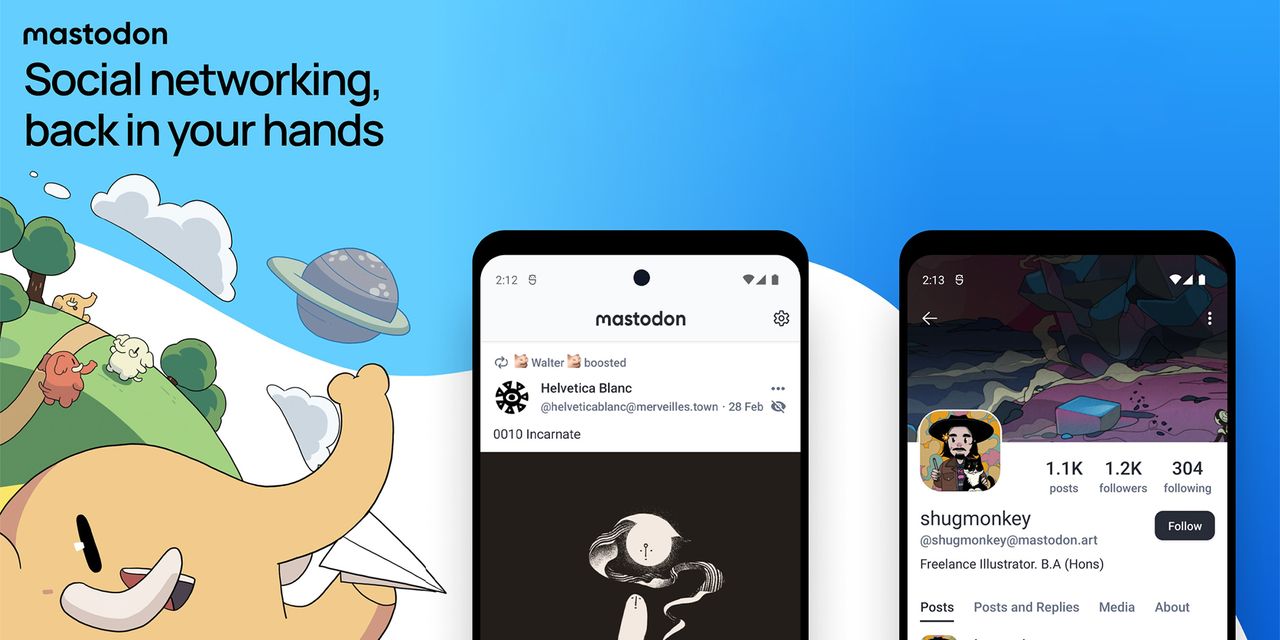 Mastodon social networking app