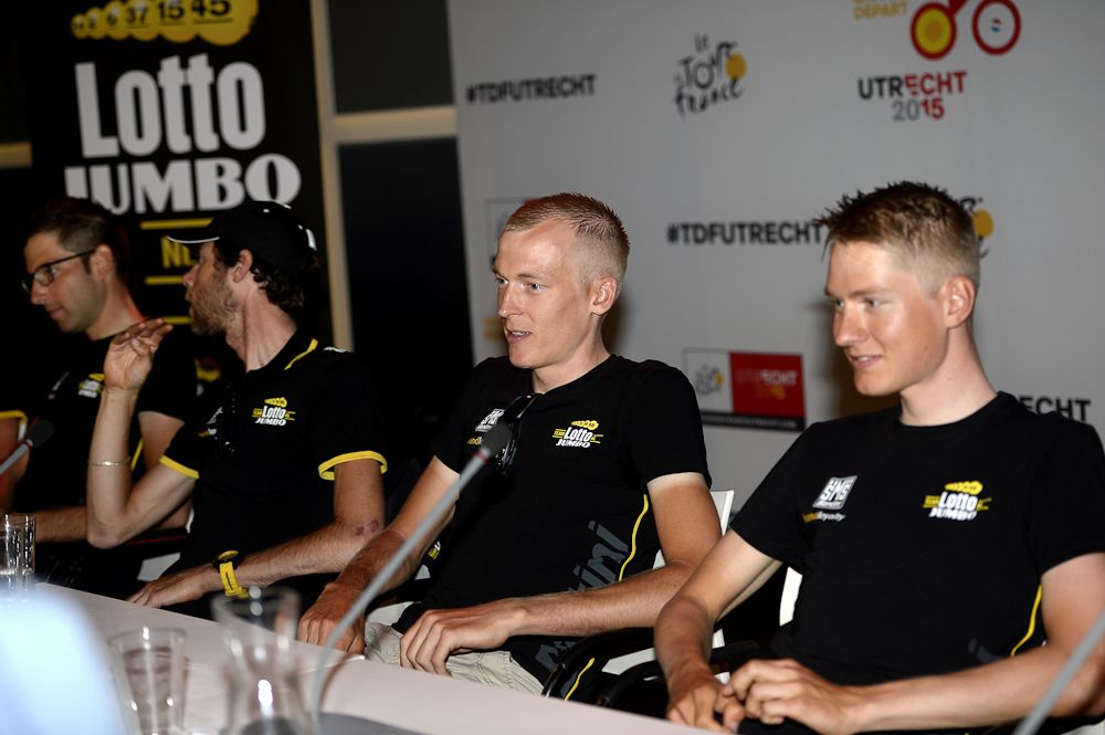 Laurens ten Dam, Robert Gesink and Wilco Kelderman.