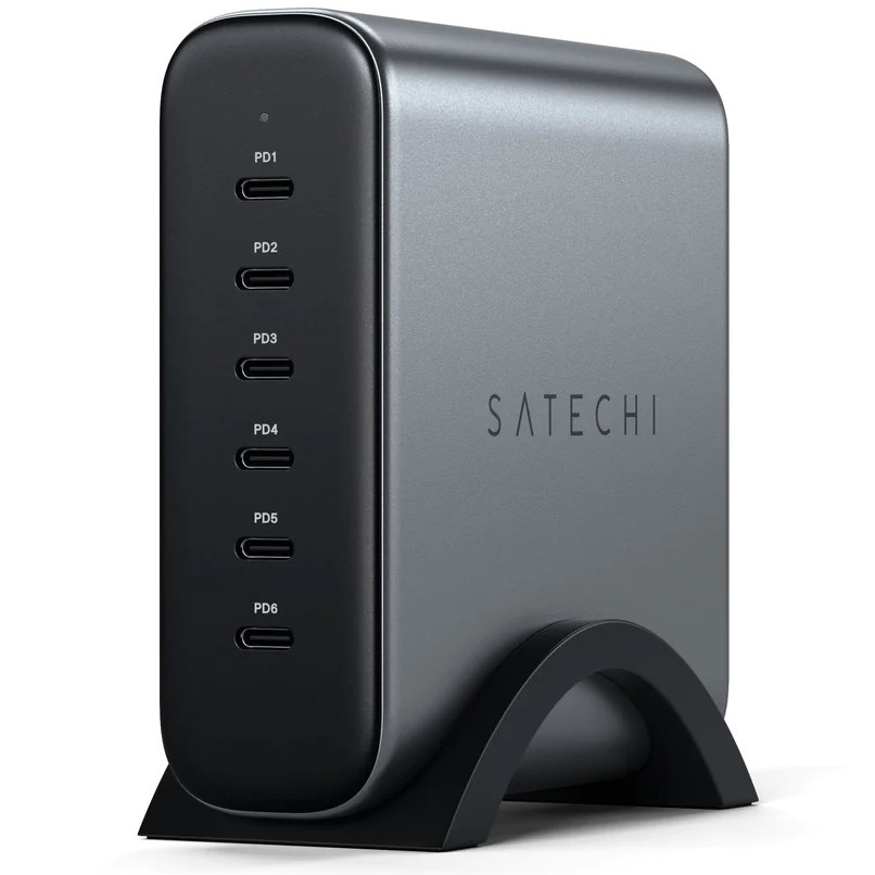 شاحن Satechi 200 واط 6 منافذ USB-C GaN