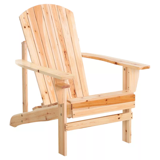 natural wood adirondack chair