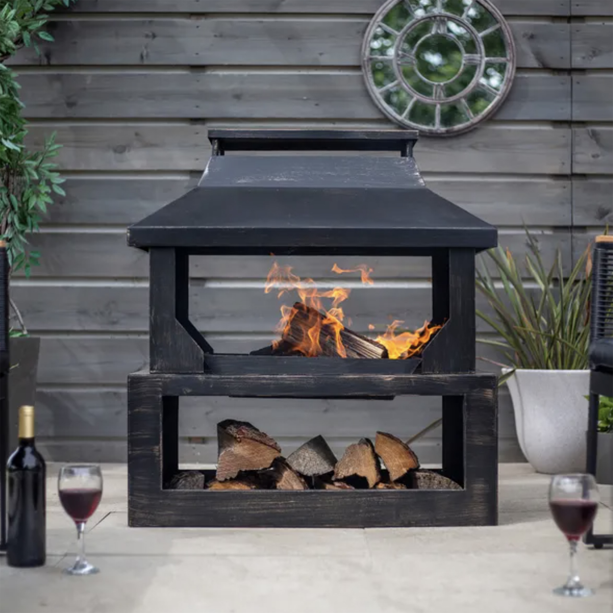 Stonehurst Steel Outdoor Log Burner