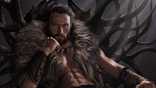 Aaron Taylor-Johnson in the Kraven the Hunter poster