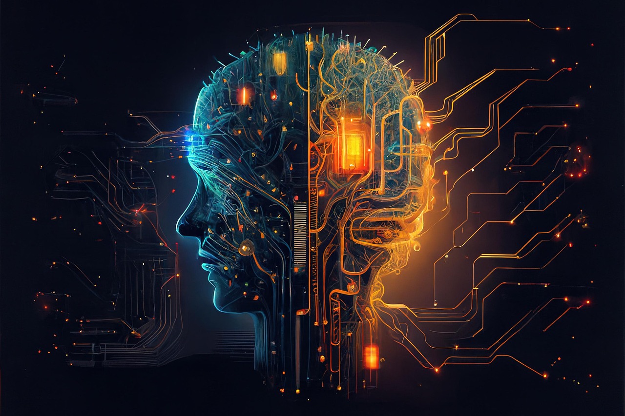 An illustration of a computer generated face.