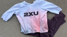 2XU Light Speed React tri kit modelled by writer Kristin Jenny