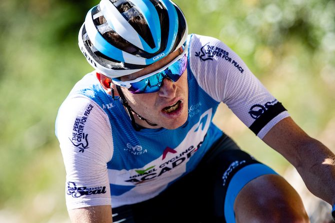 Ben Hermans (Israel Cycling Academy) goes solo on the final climb of stage 2 of the 2019 Tour of Utah