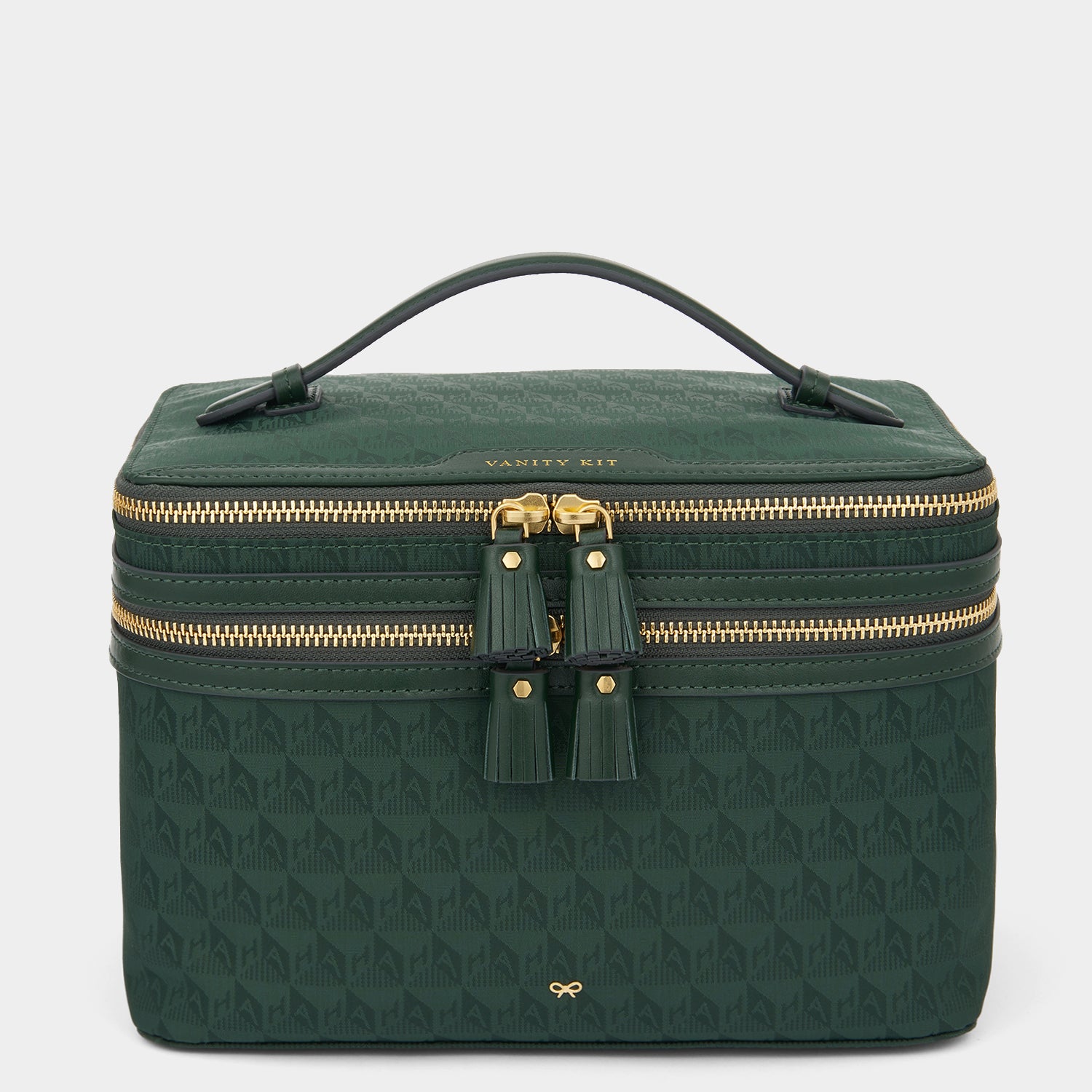 Logo Vanity Kit | Nylon Jacquard in Dark Holly