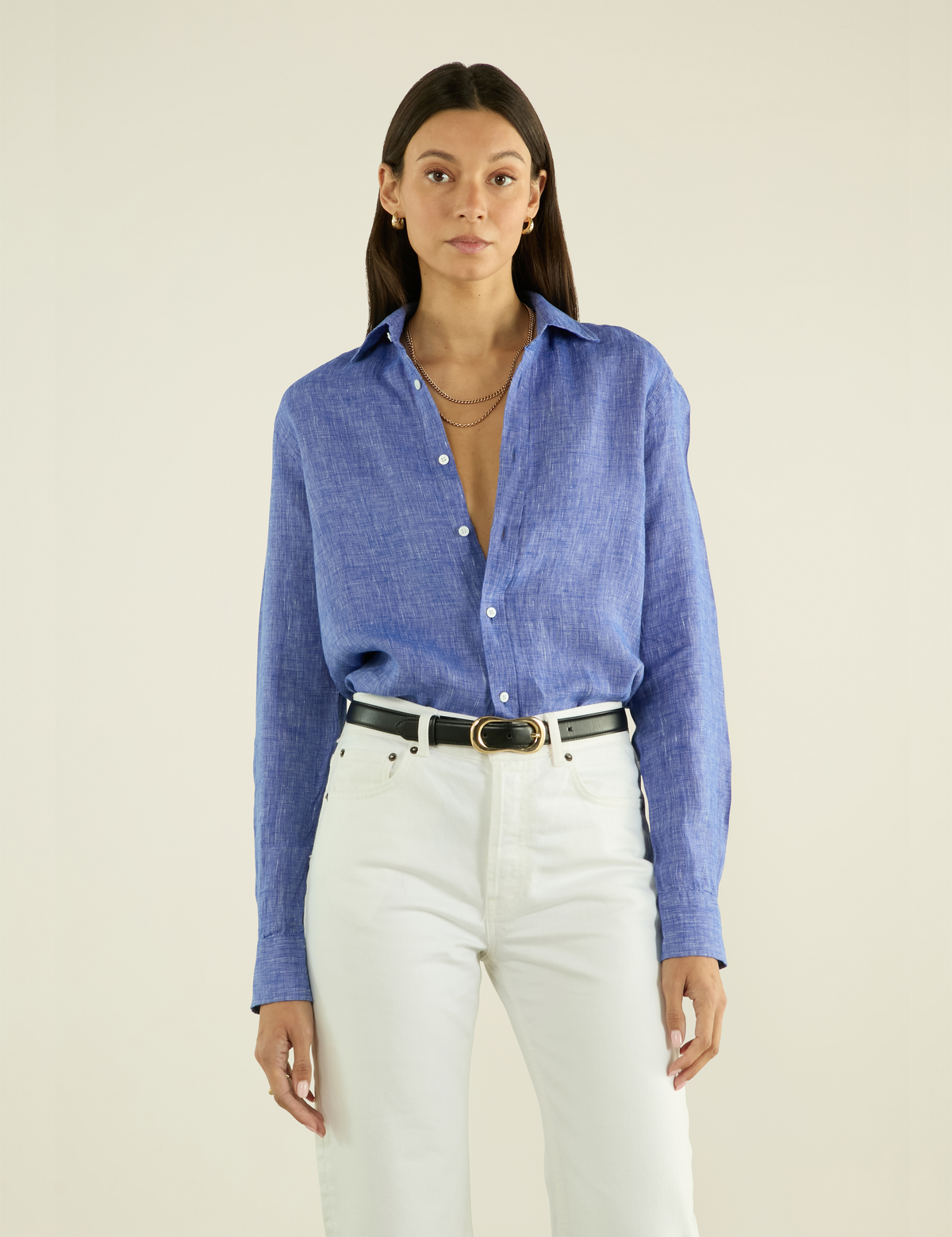 Boyfriend: Linen, Lapis Blue