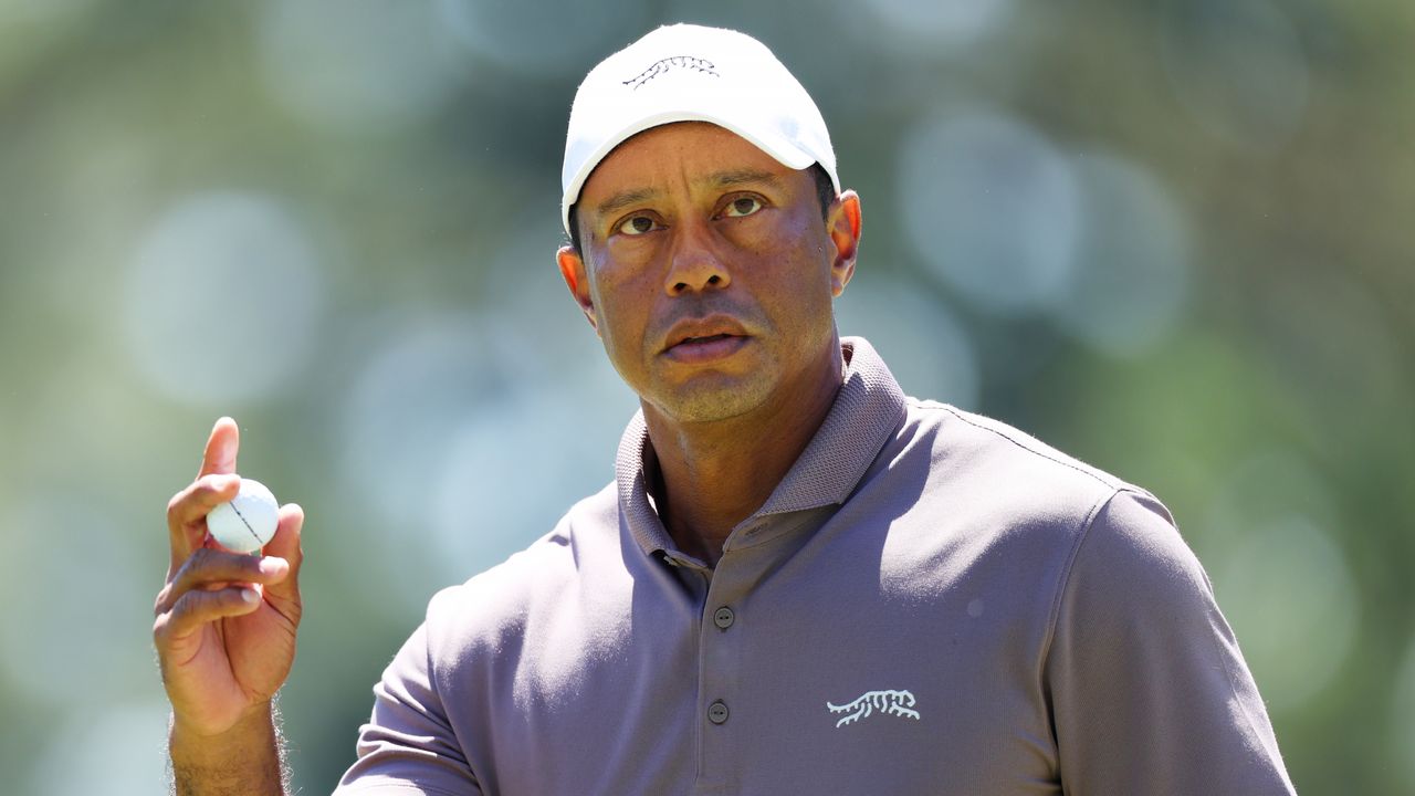 Tiger Woods in the second round of The Masters