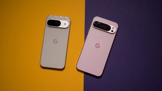 Pixel 9 and Pixel 9 Pro XL next to one another 