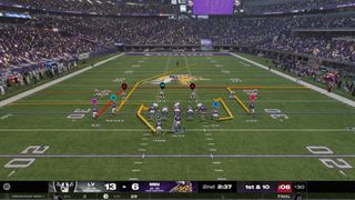 In game screenshot from Madden 25 - play art