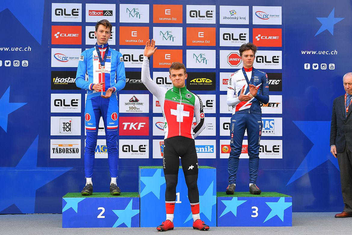 Loris Rouiller (Switzerland) won the European junior cyclo-cross title.