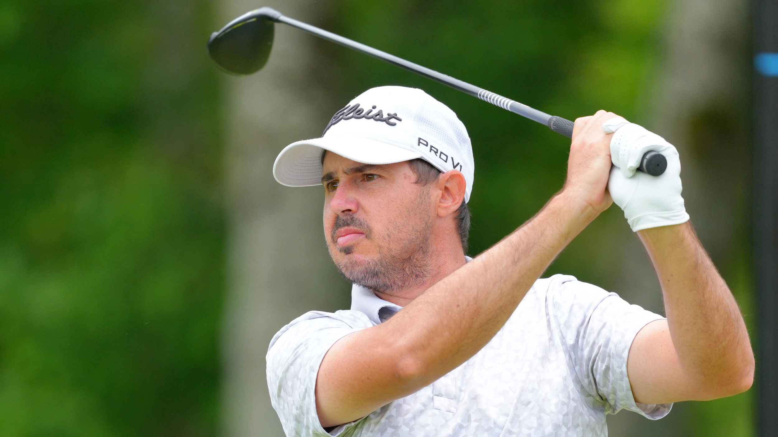 Chase Koepka hits a drive during the 2025 International Series Japan event