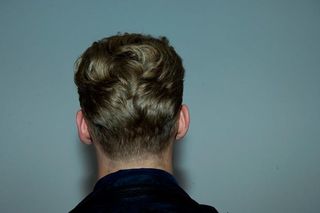 back of the head of a male model