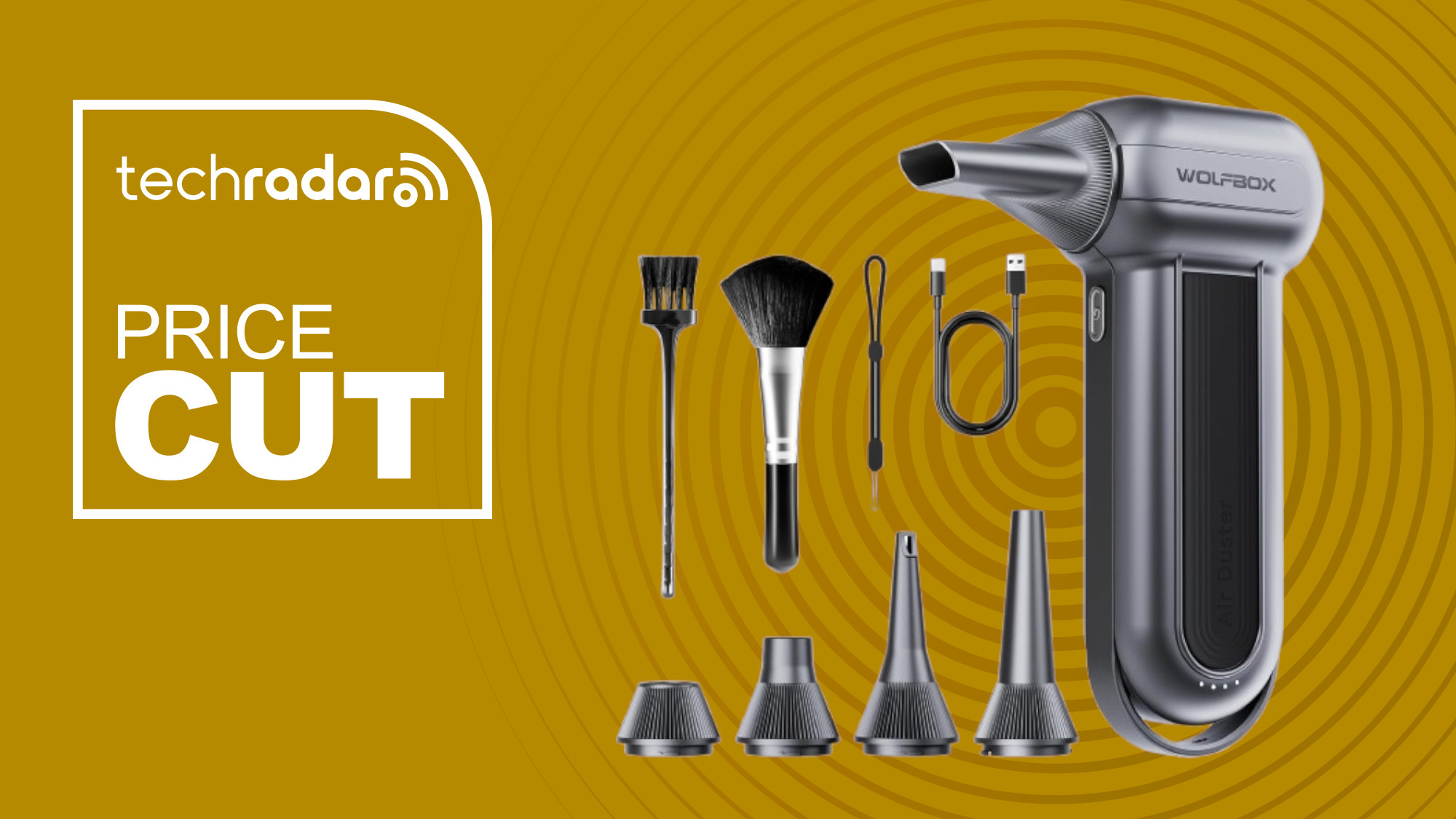 Wolfbox MF100 Electric Air Duster price cut
