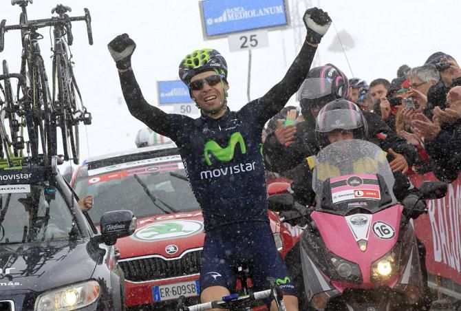 Giovanni Visconti (Movistar) wins stage 15 of the Giro d'Italia