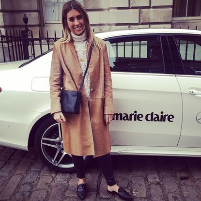 Hannah Lewis with Mercedes Benz at London Fashion Week AW15
