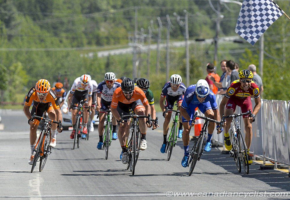 Travis McCabe (United Healthcare) wins the bunch sprint for 3rd