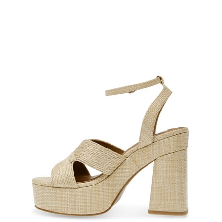 Dv Dolce Vita Women's Waylan Platform Raffia Sandal