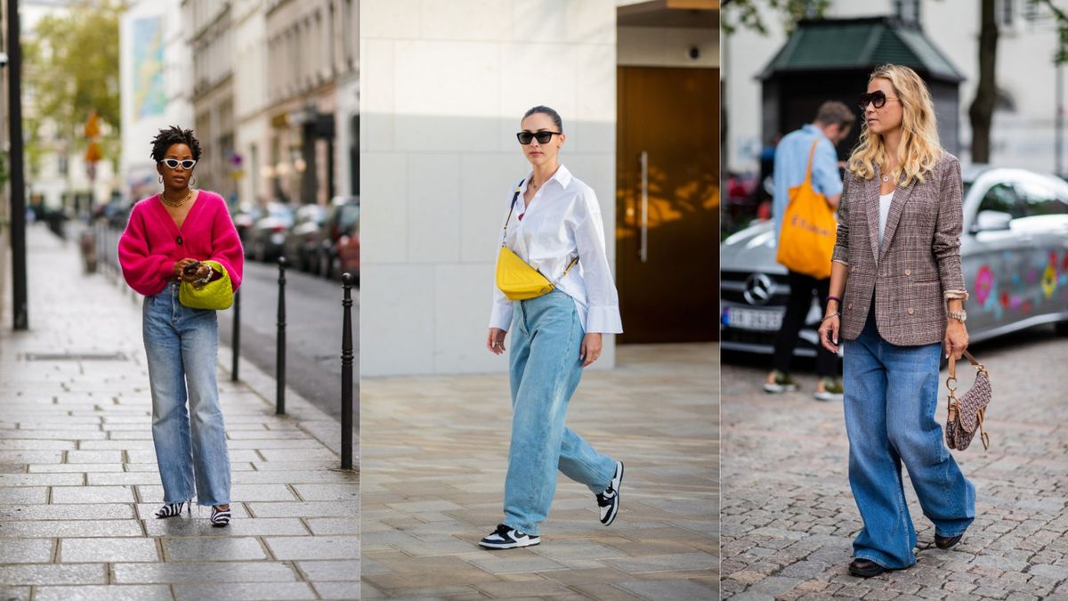 How To Wear 90s Denim - Baggy Jeans, Wide Leg Jean