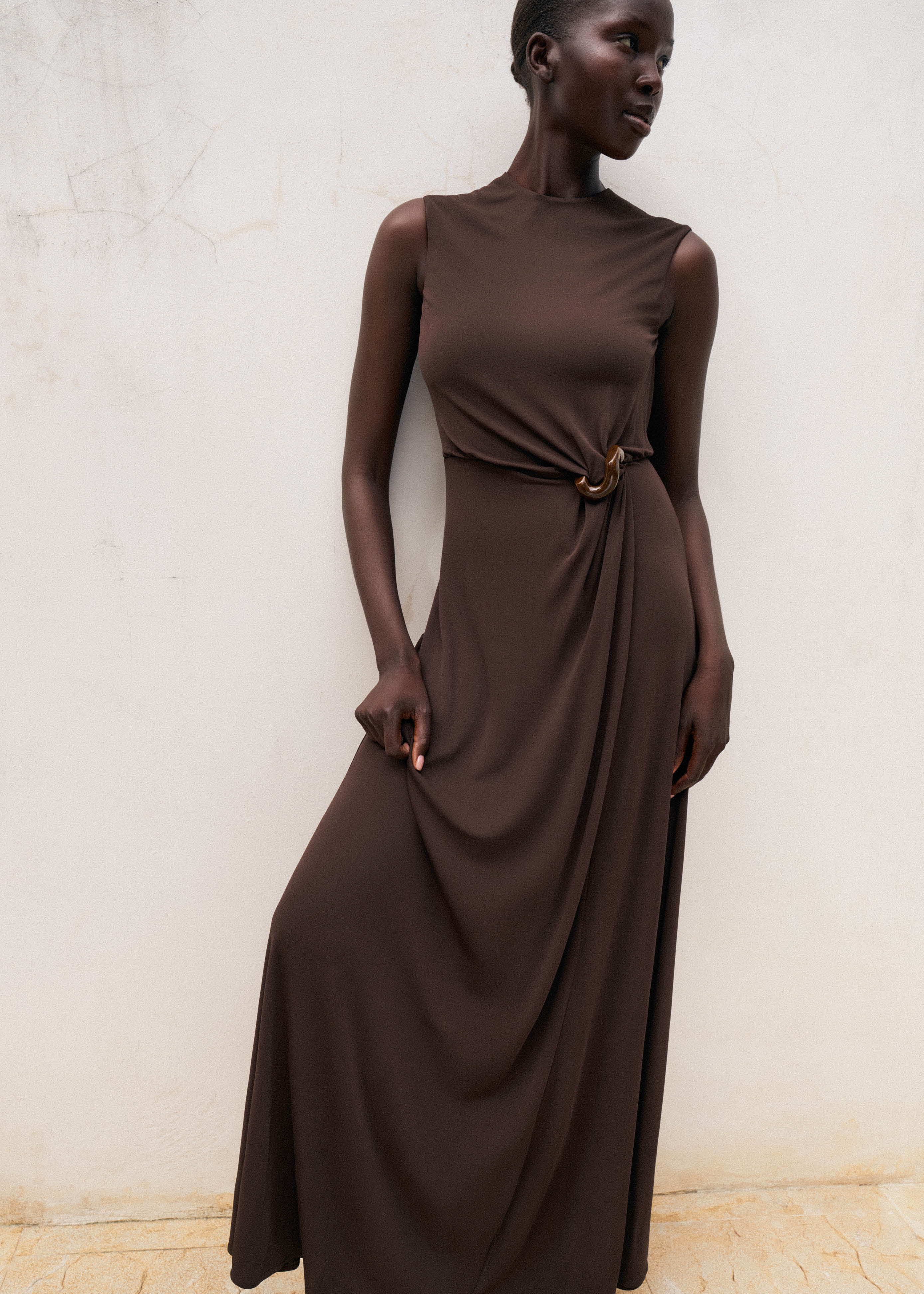 Knot Detail Maxi Dress